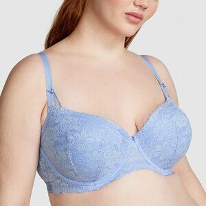 NWOT PINK Victoria's Secret Blue Wink Push-Up Balconette Bra